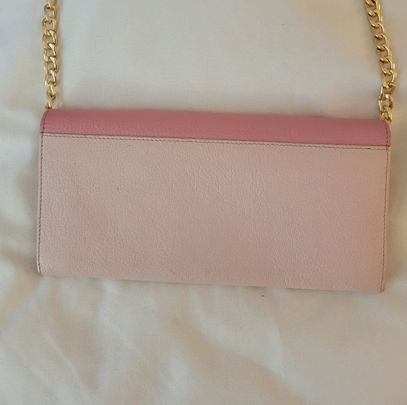 Miu Miu two tone long leather wallet on chain - Picture 5 of 12